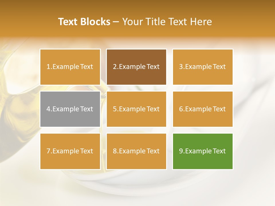 Utensil Bottle Italian PowerPoint Template