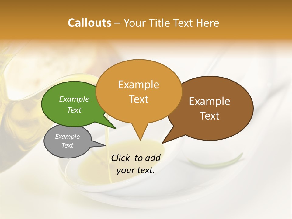 Utensil Bottle Italian PowerPoint Template