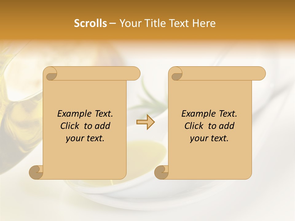 Utensil Bottle Italian PowerPoint Template