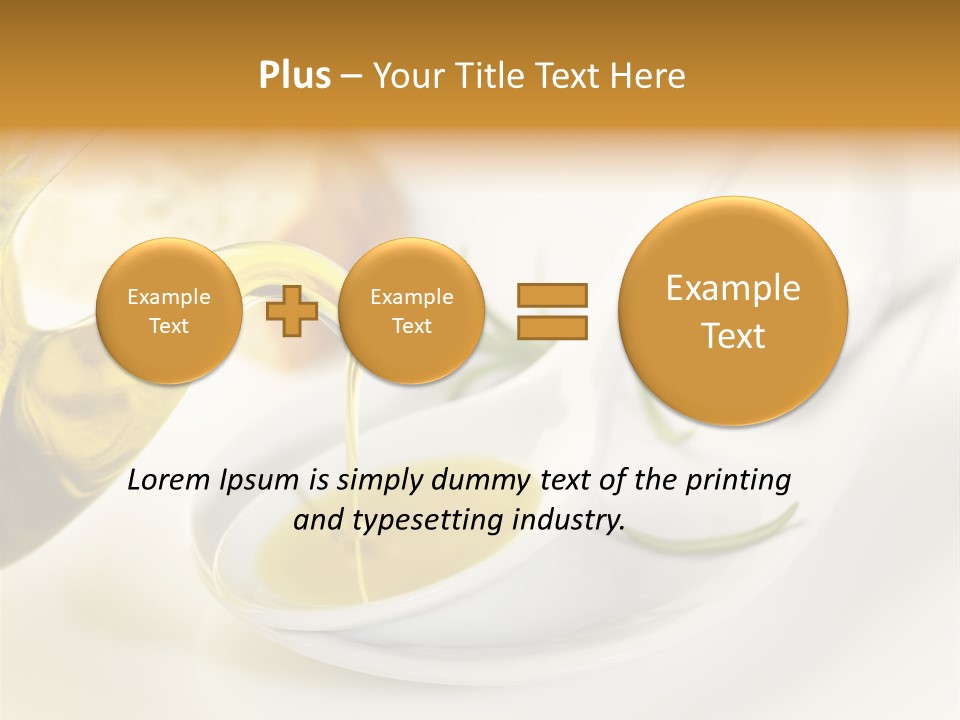 Utensil Bottle Italian PowerPoint Template