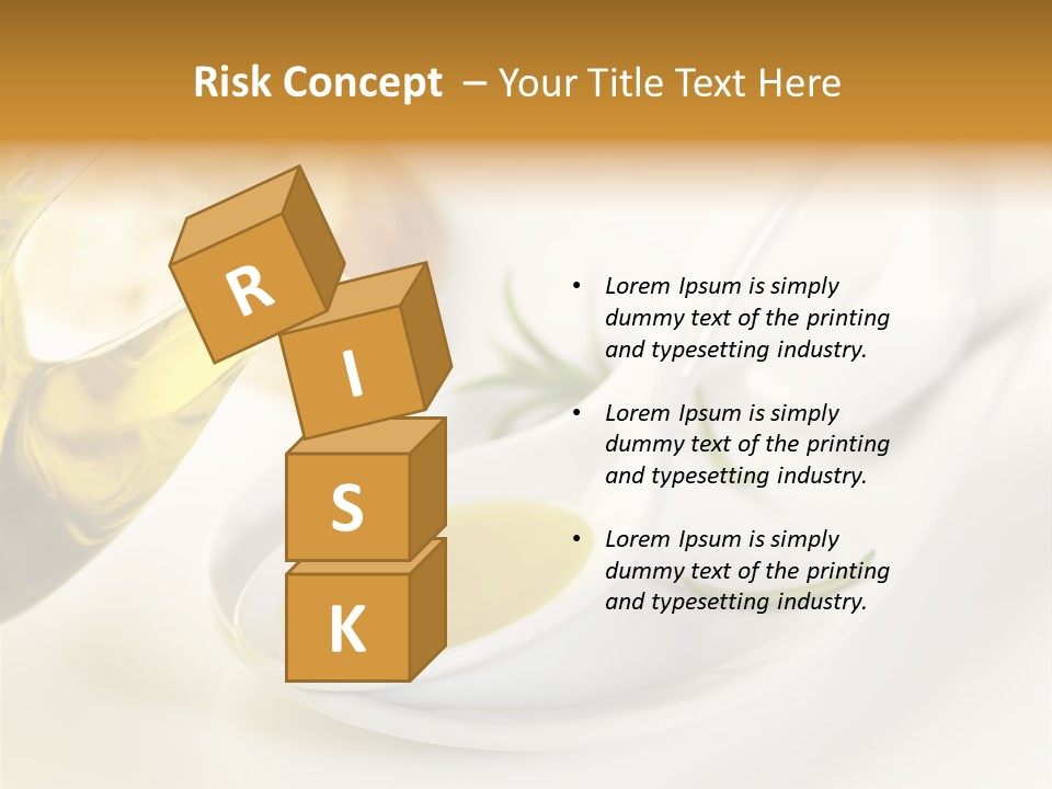 Utensil Bottle Italian PowerPoint Template