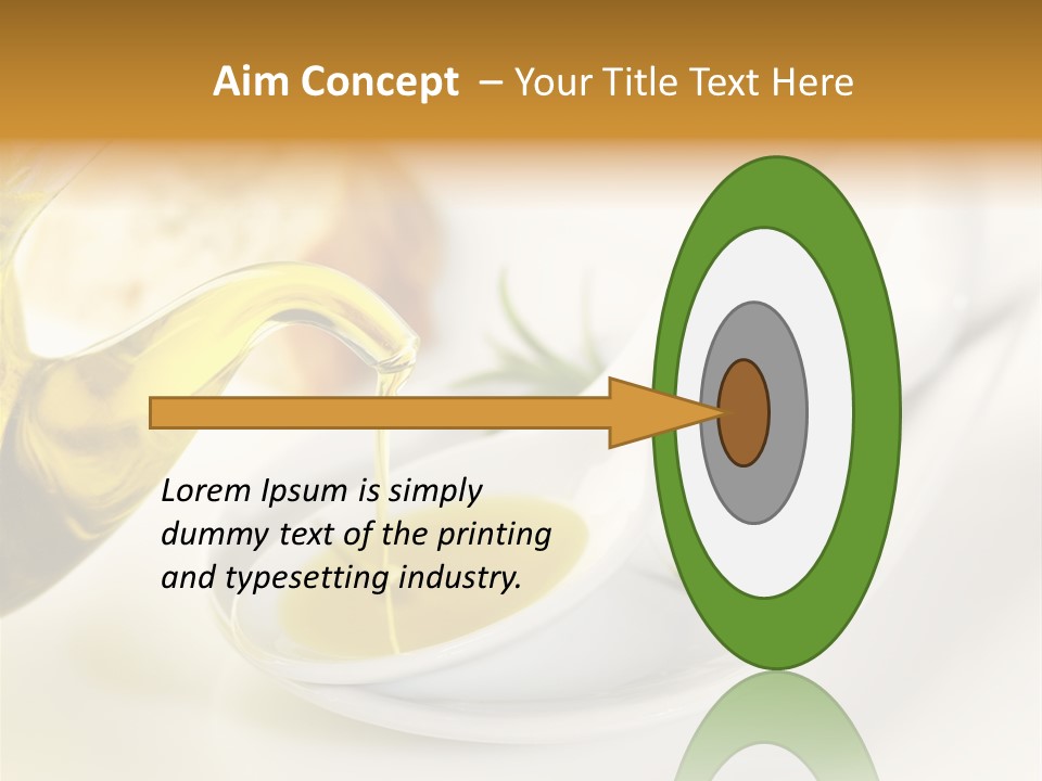 Utensil Bottle Italian PowerPoint Template