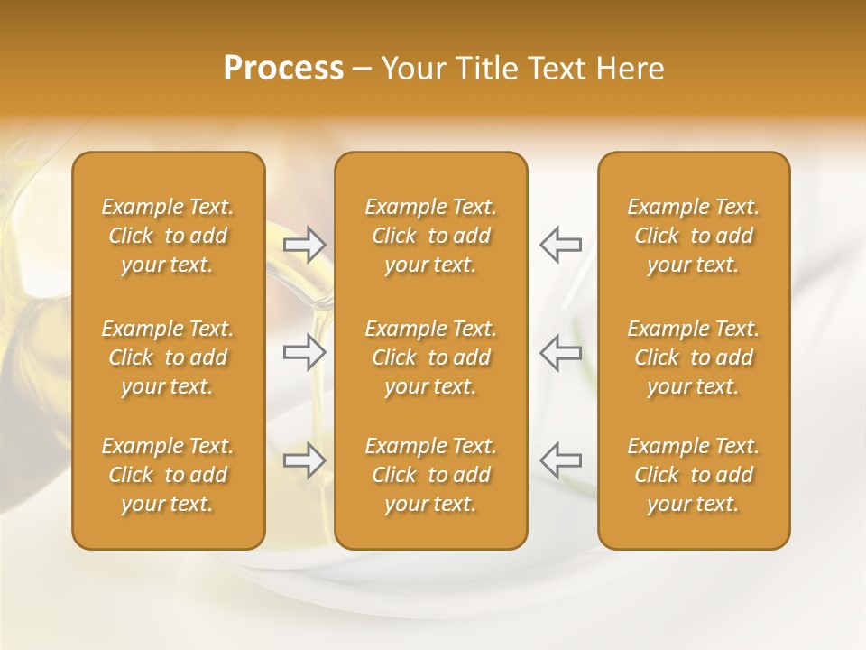 Utensil Bottle Italian PowerPoint Template