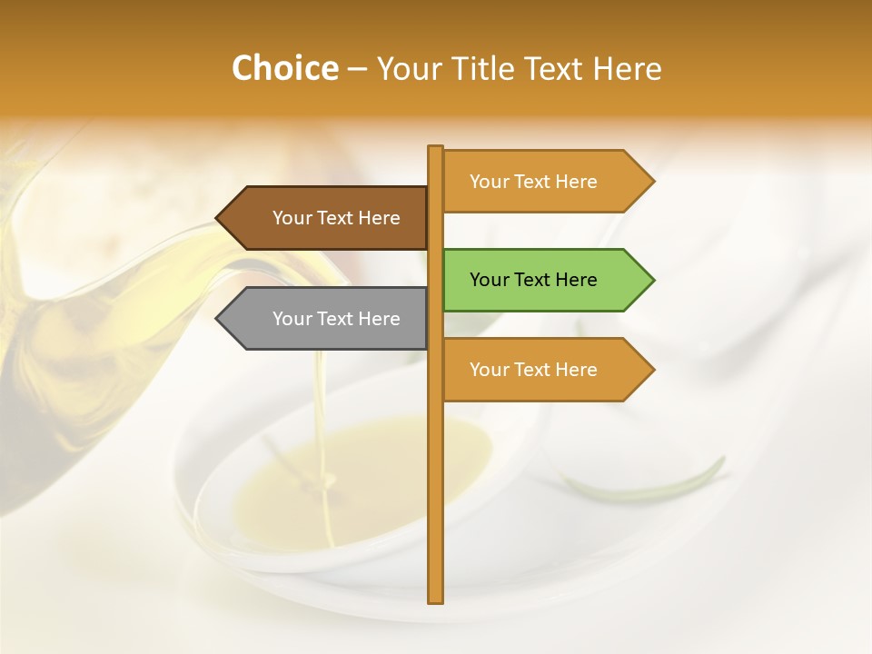 Utensil Bottle Italian PowerPoint Template