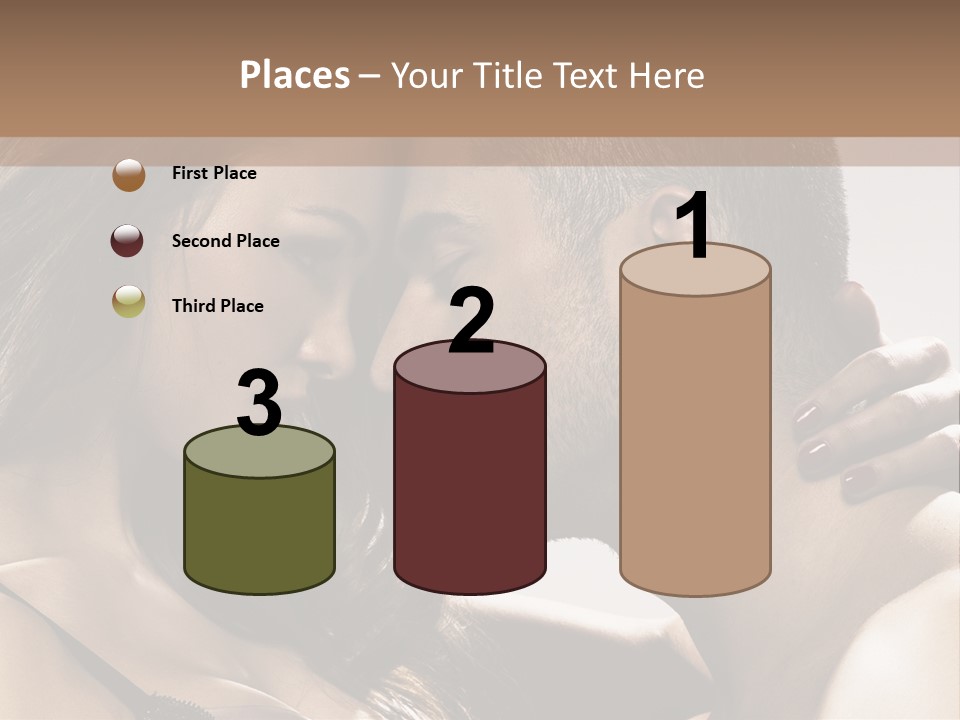 Hug Enamored Erotic PowerPoint Template