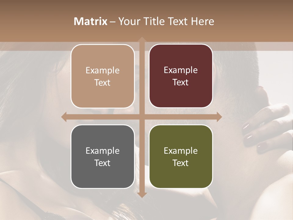 Hug Enamored Erotic PowerPoint Template