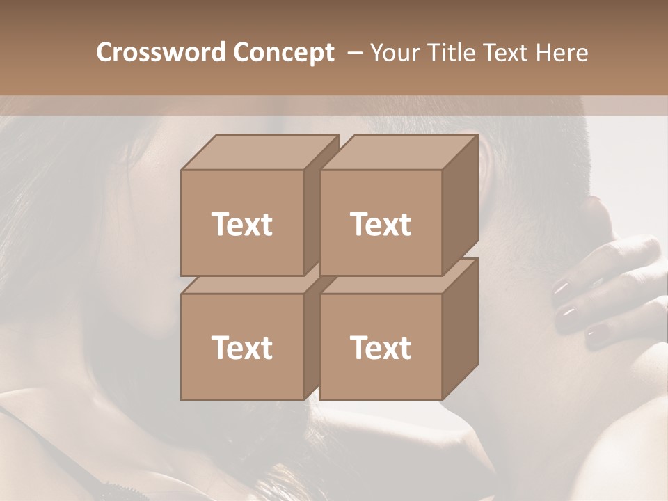 Hug Enamored Erotic PowerPoint Template