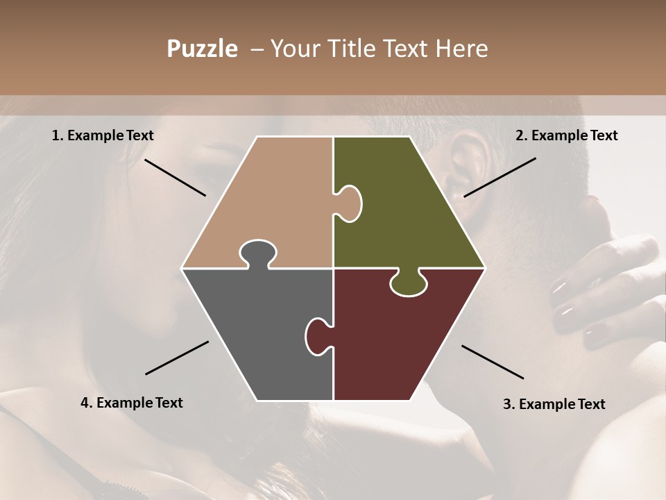 Hug Enamored Erotic PowerPoint Template