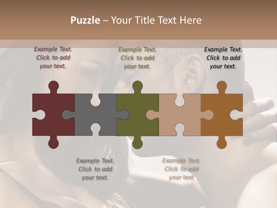 Hug Enamored Erotic PowerPoint Template