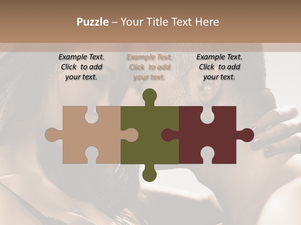 Hug Enamored Erotic PowerPoint Template