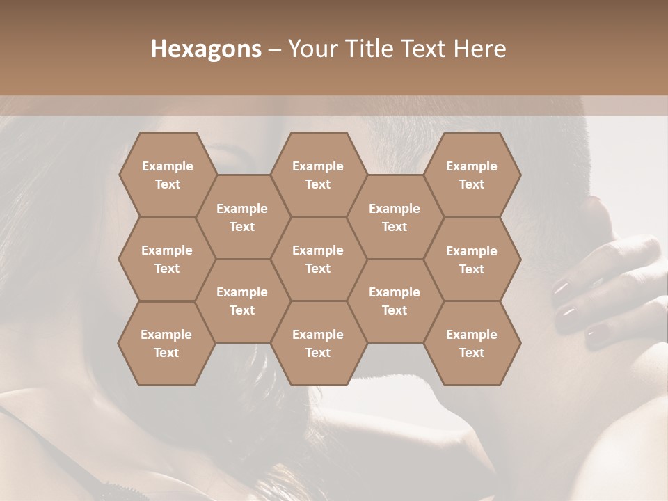 Hug Enamored Erotic PowerPoint Template