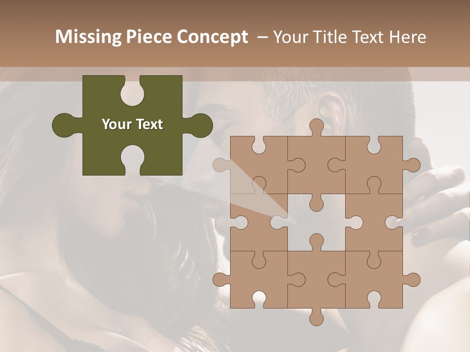 Hug Enamored Erotic PowerPoint Template