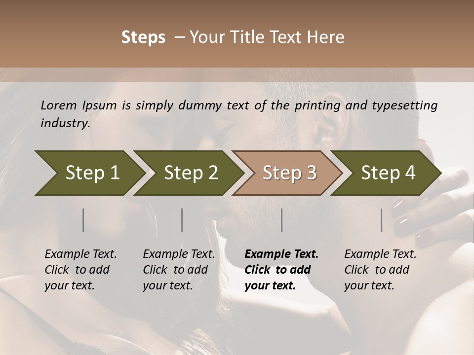 Hug Enamored Erotic PowerPoint Template
