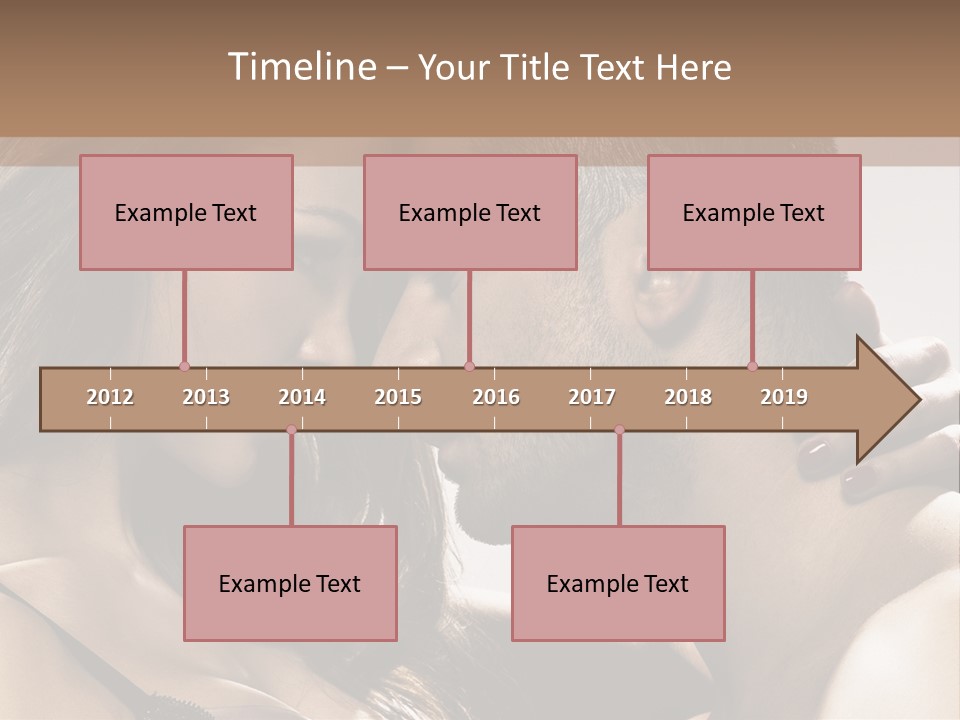 Hug Enamored Erotic PowerPoint Template