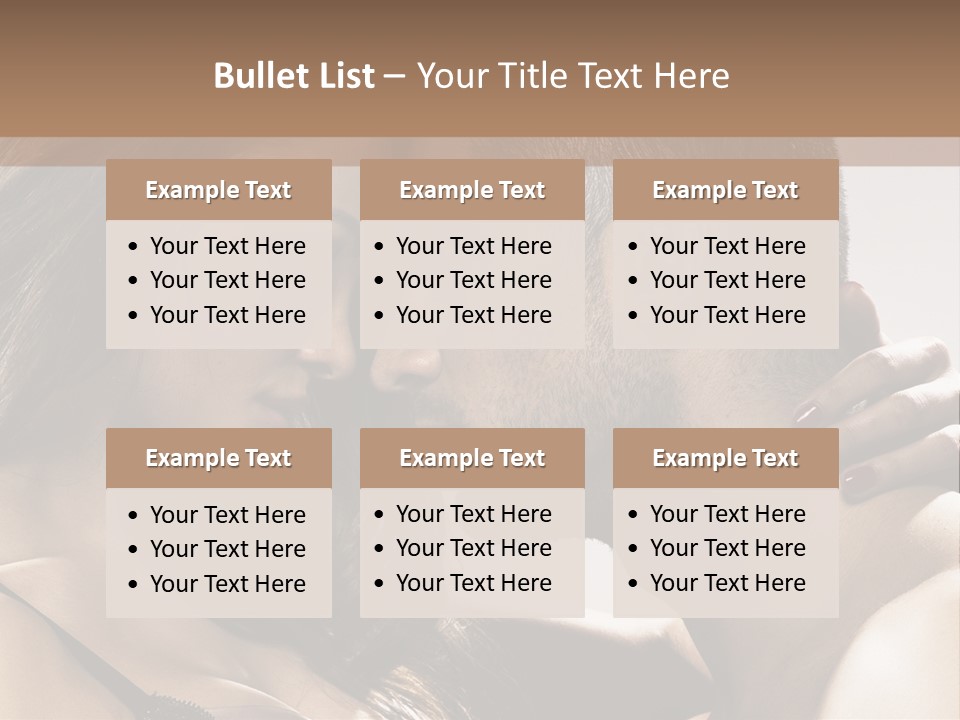 Hug Enamored Erotic PowerPoint Template