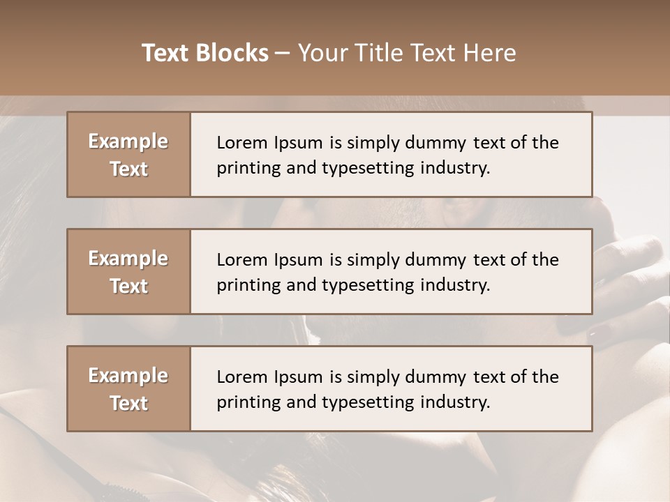 Hug Enamored Erotic PowerPoint Template