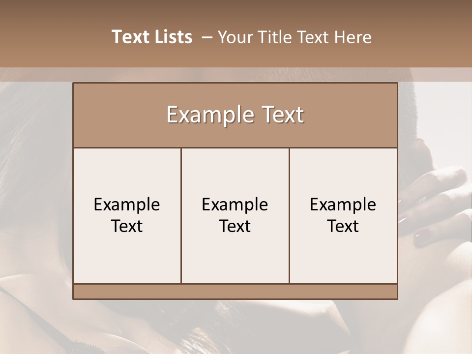 Hug Enamored Erotic PowerPoint Template