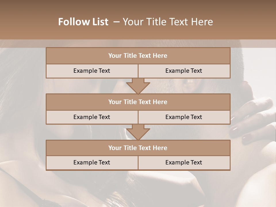 Hug Enamored Erotic PowerPoint Template
