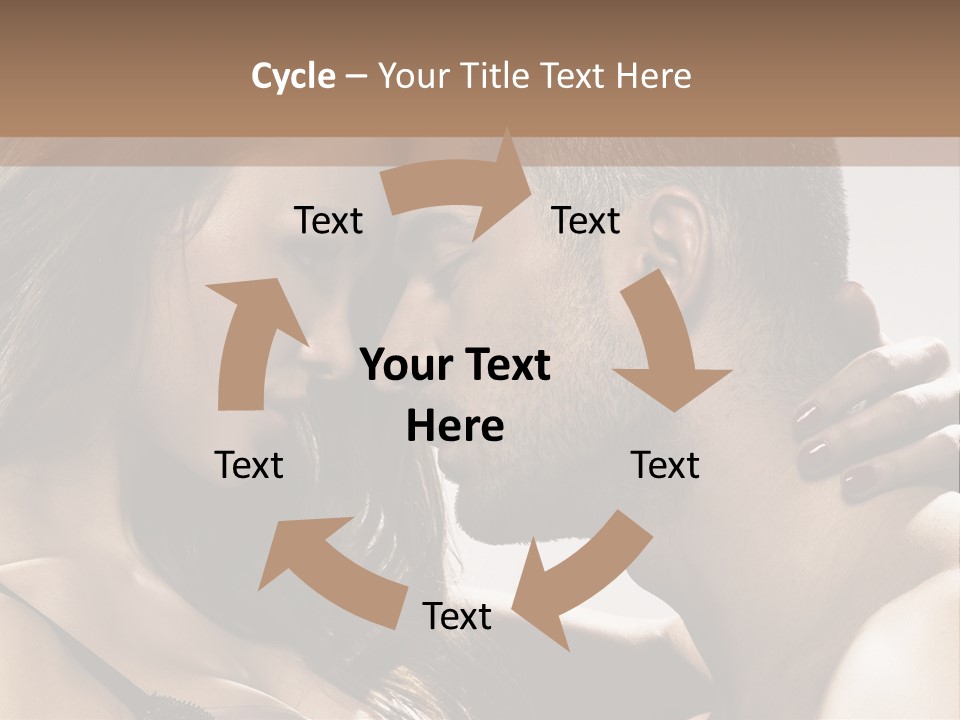 Hug Enamored Erotic PowerPoint Template