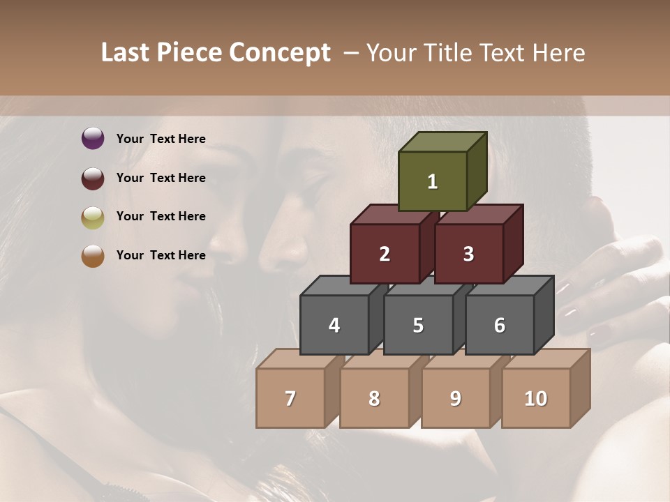 Hug Enamored Erotic PowerPoint Template