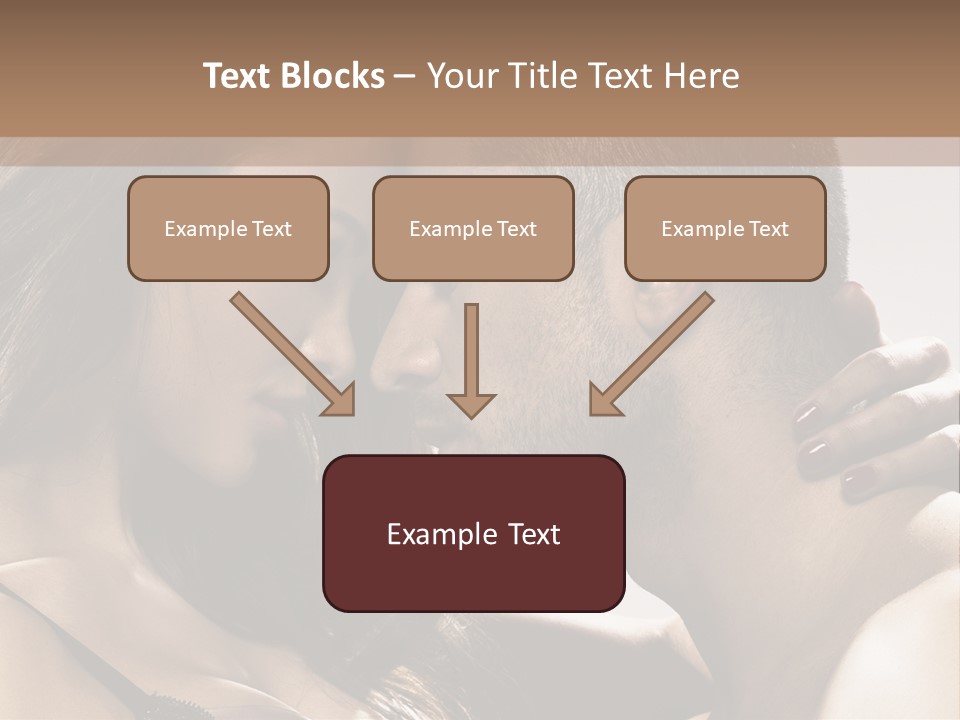 Hug Enamored Erotic PowerPoint Template