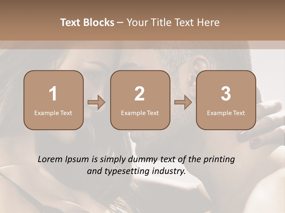 Hug Enamored Erotic PowerPoint Template