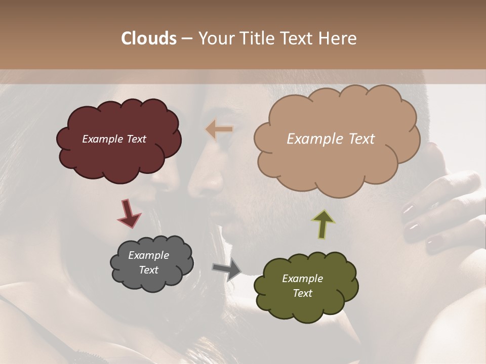 Hug Enamored Erotic PowerPoint Template