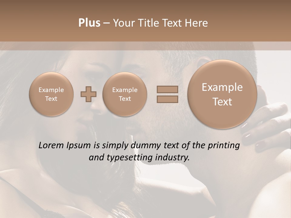 Hug Enamored Erotic PowerPoint Template