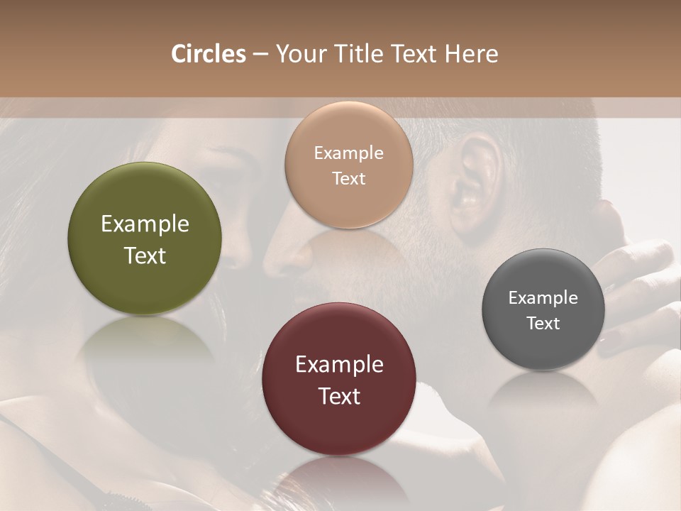 Hug Enamored Erotic PowerPoint Template