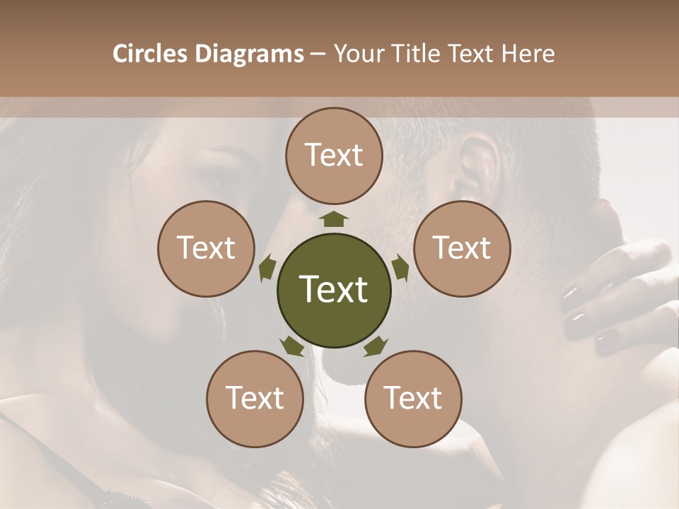 Hug Enamored Erotic PowerPoint Template