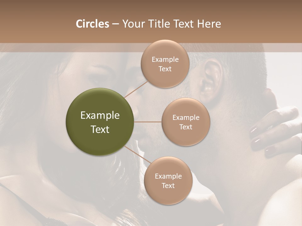 Hug Enamored Erotic PowerPoint Template