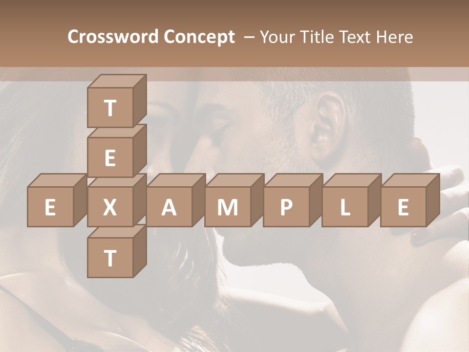 Hug Enamored Erotic PowerPoint Template