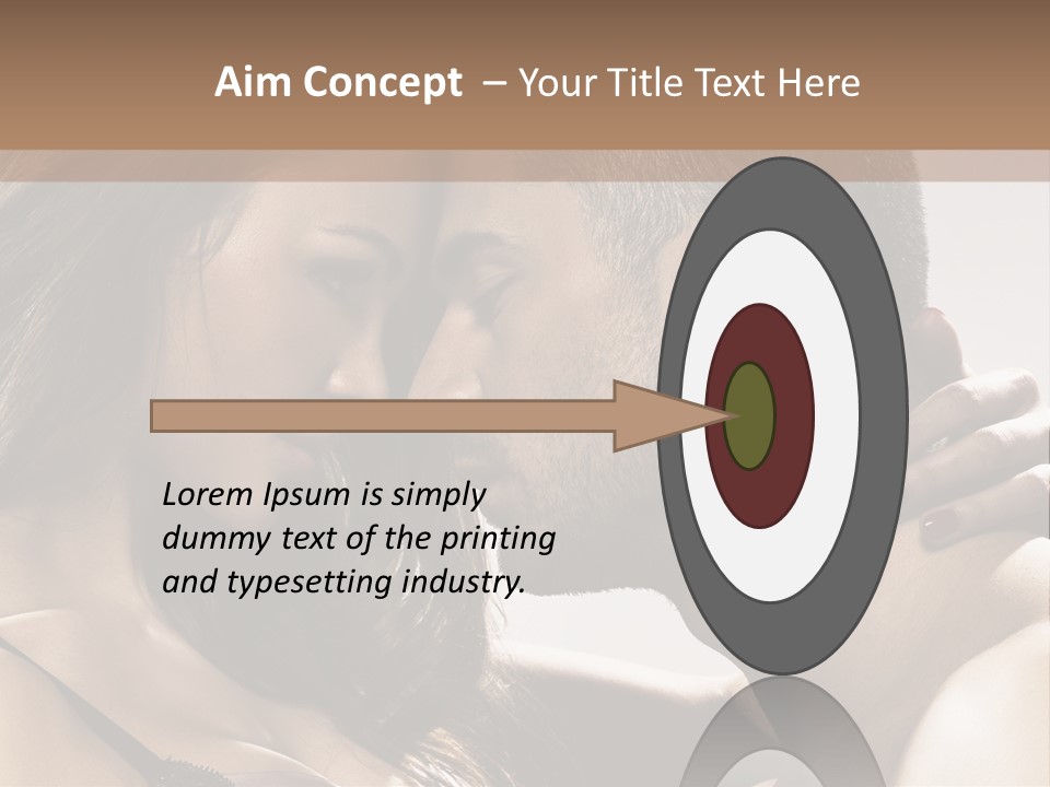 Hug Enamored Erotic PowerPoint Template