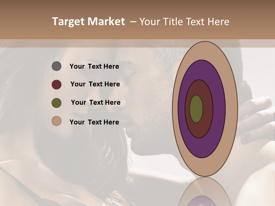 Hug Enamored Erotic PowerPoint Template