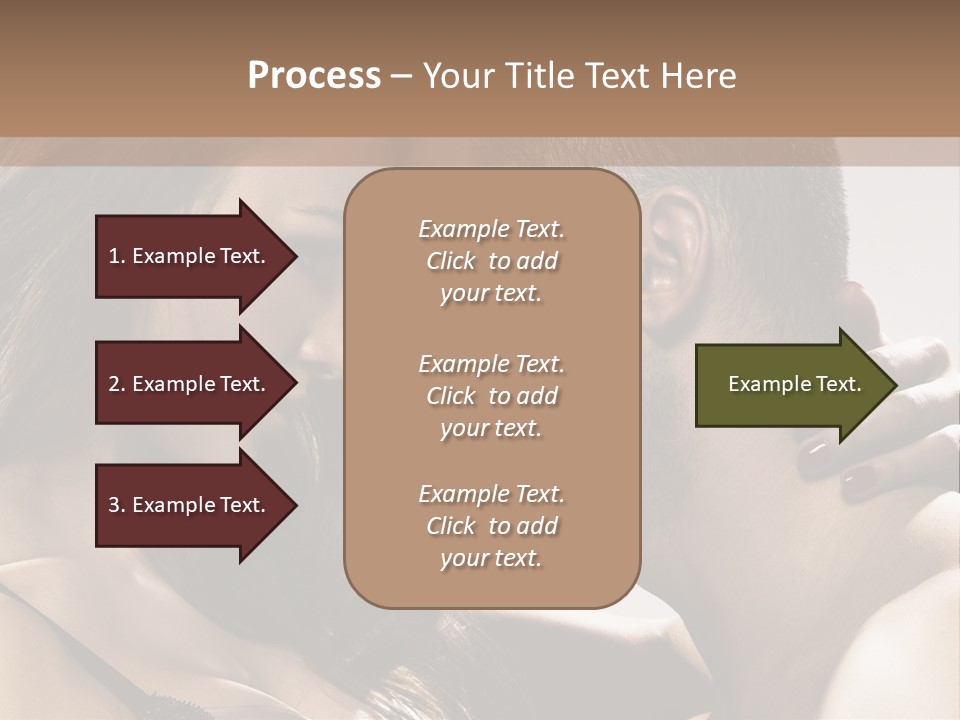 Hug Enamored Erotic PowerPoint Template