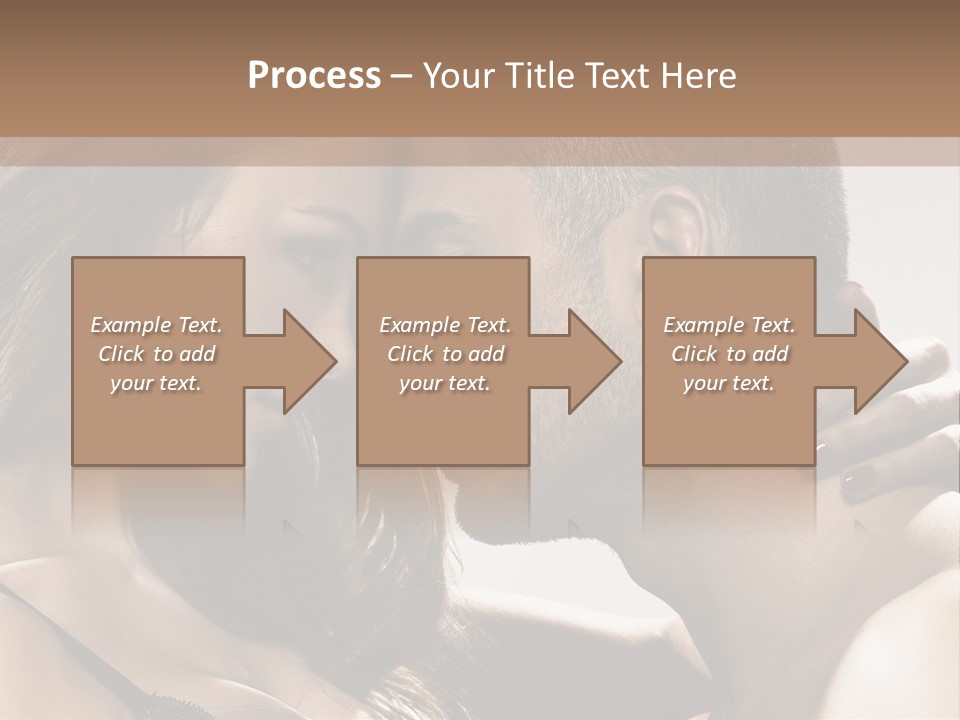 Hug Enamored Erotic PowerPoint Template
