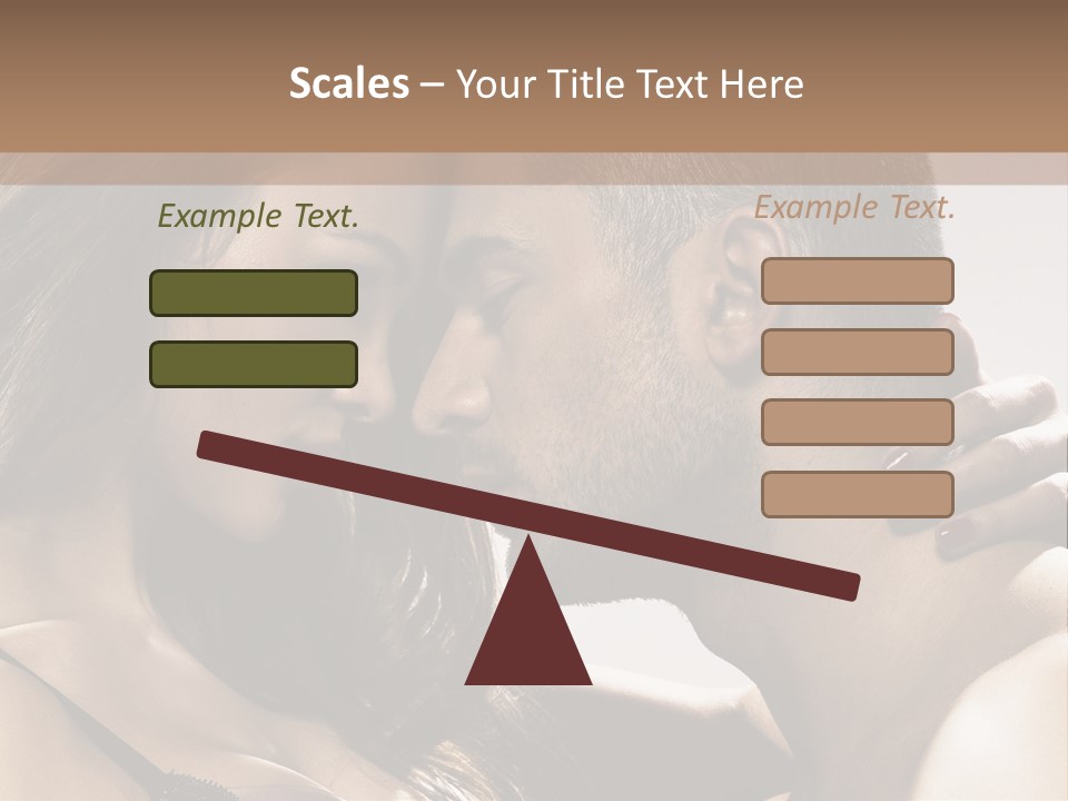 Hug Enamored Erotic PowerPoint Template
