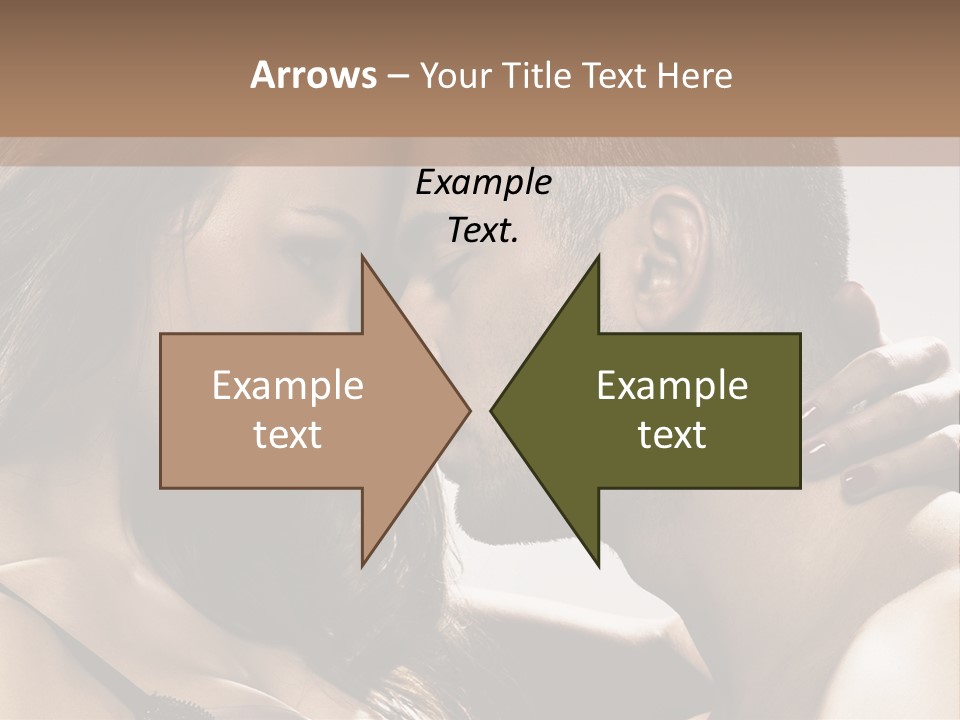 Hug Enamored Erotic PowerPoint Template