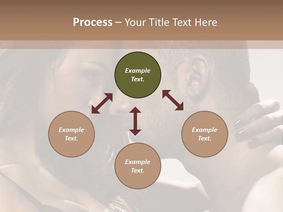 Hug Enamored Erotic PowerPoint Template