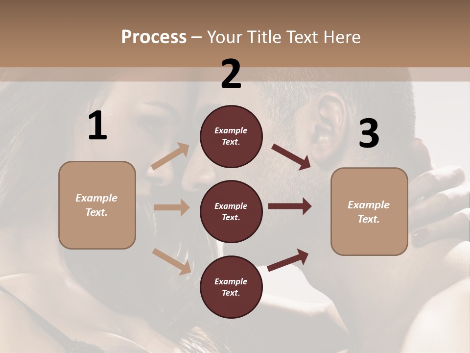 Hug Enamored Erotic PowerPoint Template