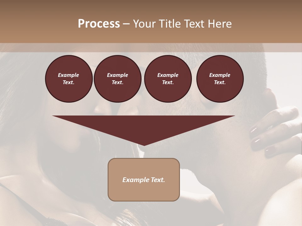 Hug Enamored Erotic PowerPoint Template