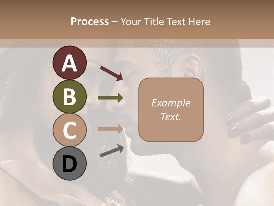 Hug Enamored Erotic PowerPoint Template