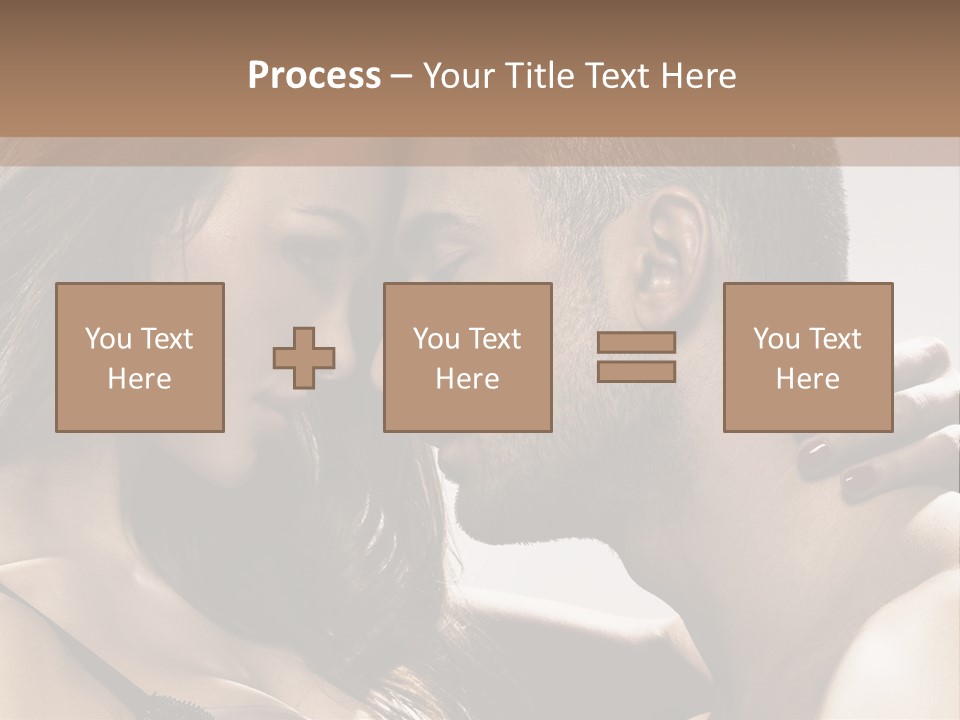 Hug Enamored Erotic PowerPoint Template