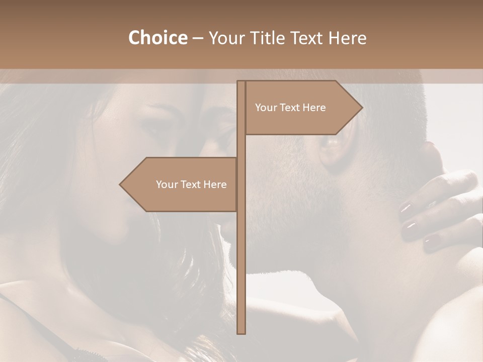 Hug Enamored Erotic PowerPoint Template