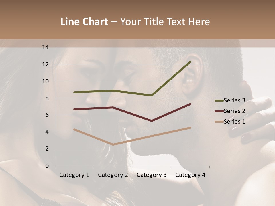 Hug Enamored Erotic PowerPoint Template