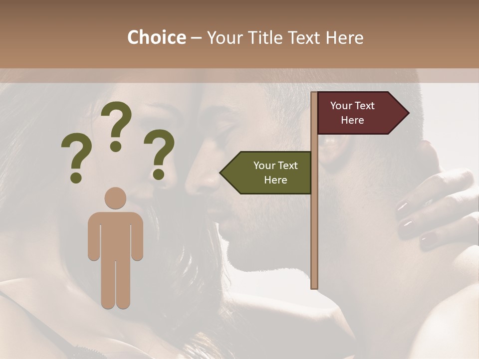 Hug Enamored Erotic PowerPoint Template