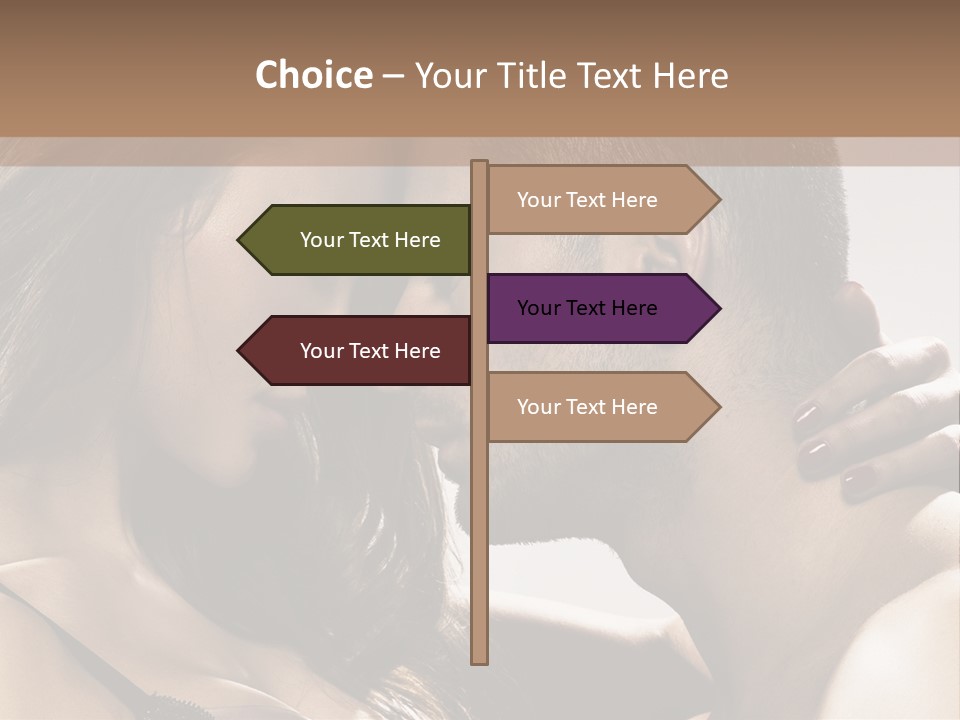 Hug Enamored Erotic PowerPoint Template