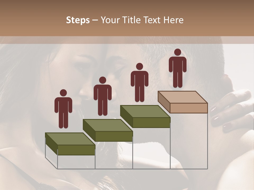 Hug Enamored Erotic PowerPoint Template