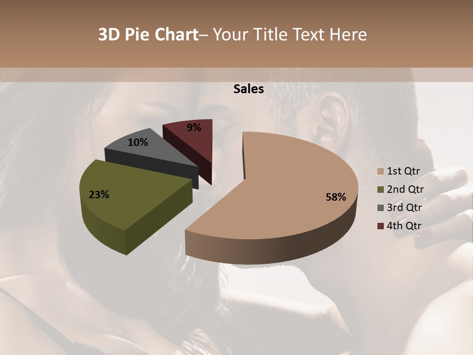 Hug Enamored Erotic PowerPoint Template