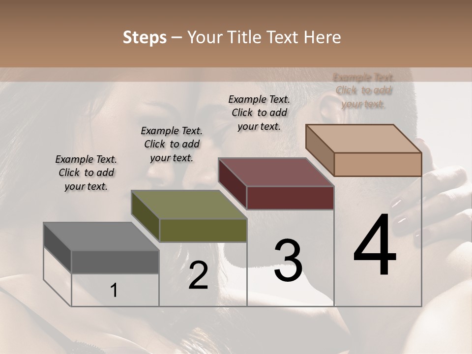 Hug Enamored Erotic PowerPoint Template